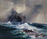 Thomas Moran Famous Paintings - Fingal's Cave, Island of Staffa, Scotland
